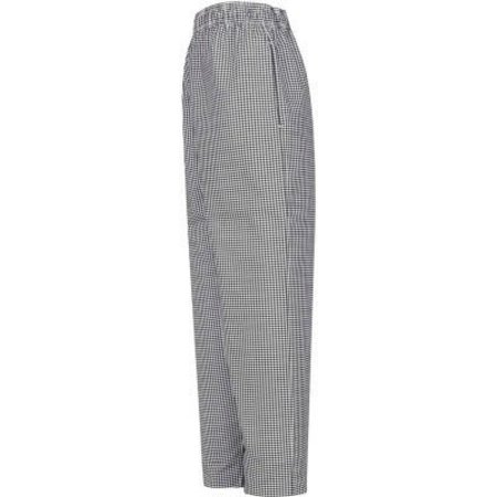 VF IMAGEWEAR Chef Designs Baggy Chef Pants, Black & White Check, Polyester/Cotton, S 5360BWRGS